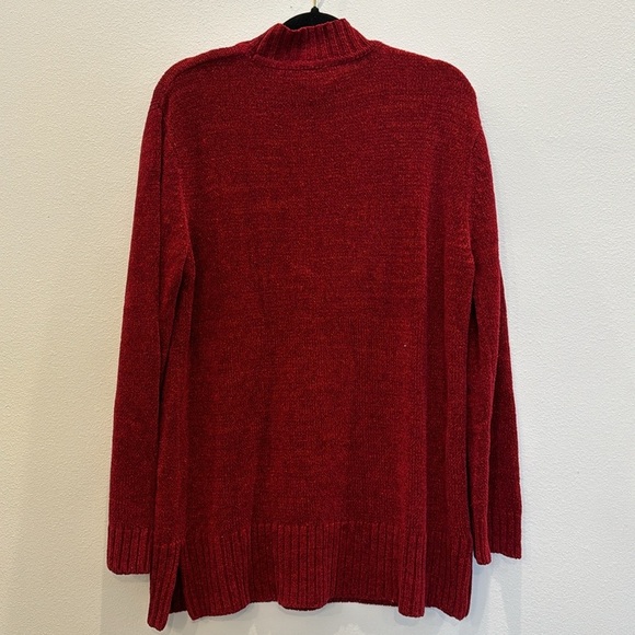 Isabella Rodriguez Red Silk Sweater Size Large - Picture 3 of 9